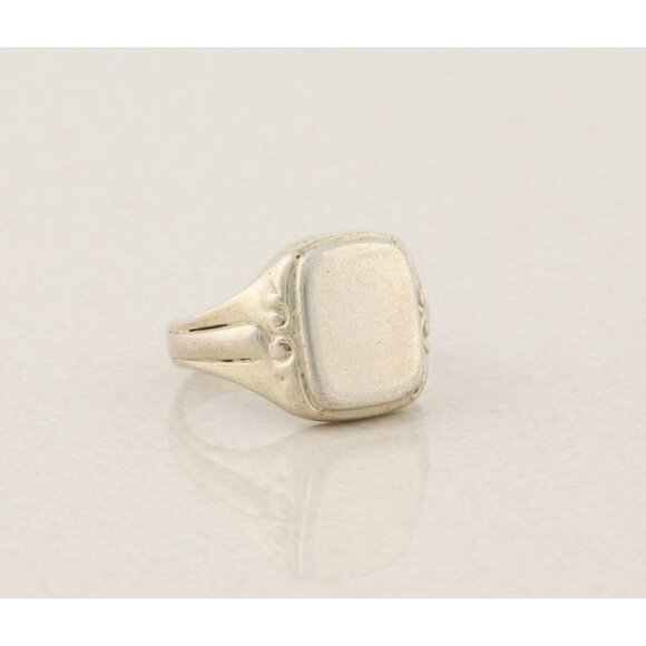 Men's Sterling Silver Ring Wear Plain or Engravable by Jeweler - Picture 1 of 8